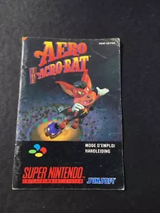 Anleitung Super Nintendo Aero The Acro Bat FAH, guter Zustand - Bild 1 von 1