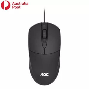 AOC Optical LED Wired Mouse Mice With USB Cable For PC Laptop Computer - Picture 1 of 6