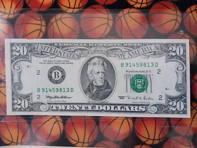 1995 $20 Twenty Dollar Bill Federal Reserve Note Vintage United States  - Image 1 of 3