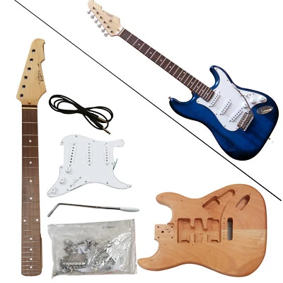 KOMPLETTBAUSATZ KOMPLETTER BAUSATZ E GITARRE ELEKTRO MASSIV HOLZ ST INDIVIDUAL