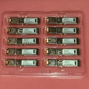 LOT 10 GENUINE Cisco SFP-GE-T EXT 30-1421-01 1000BASE-T RJ45 SFP Transceiver USA - Picture 1 of 3