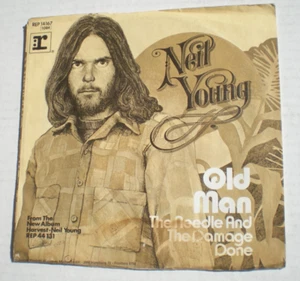Neil Young Germany 7" 45 Old Man / The Needle And The Damage Done 1972 Picture - Picture 1 of 4
