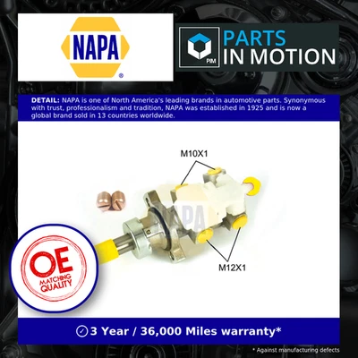 Brake Master Cylinder fits FORD FOCUS Mk1 1.6 98 to 04 With ABS NAPA 1064282 New - Image 1 of 4