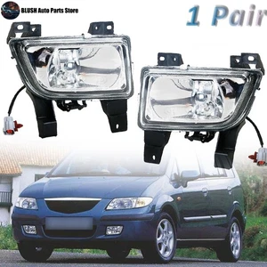 LH+RH Fog Light For Mazda Haima Premacy 1998-2004 Protege 1998 Front Bumper Lamp - Picture 1 of 8