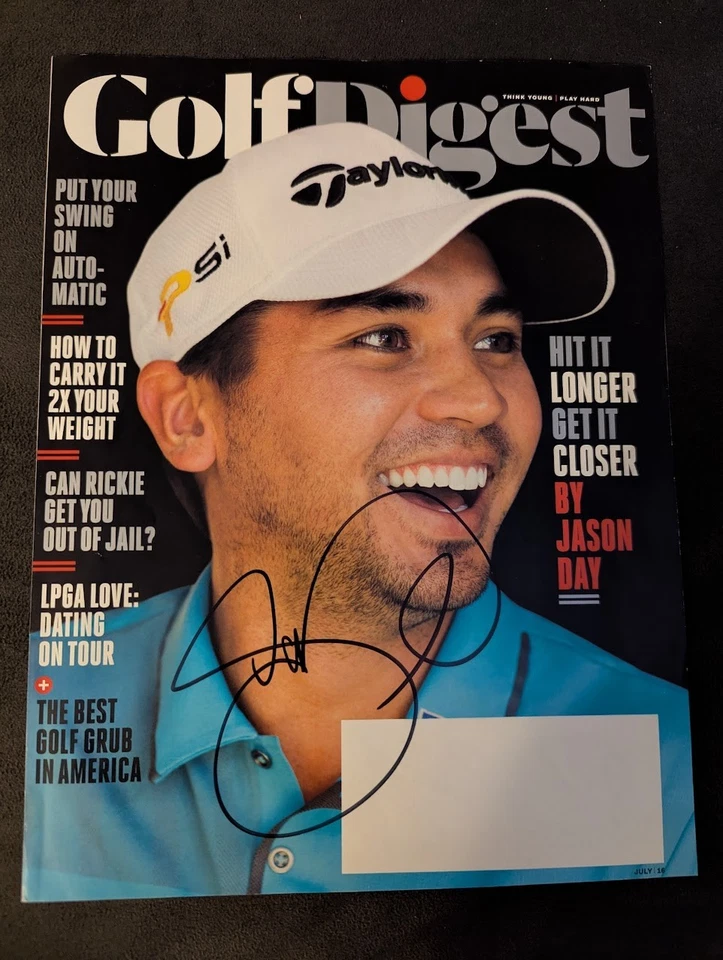 Portada de revista Jason Day PGA Golf World firmada autografiada nuevo autógrafo - Foto 1 de 1