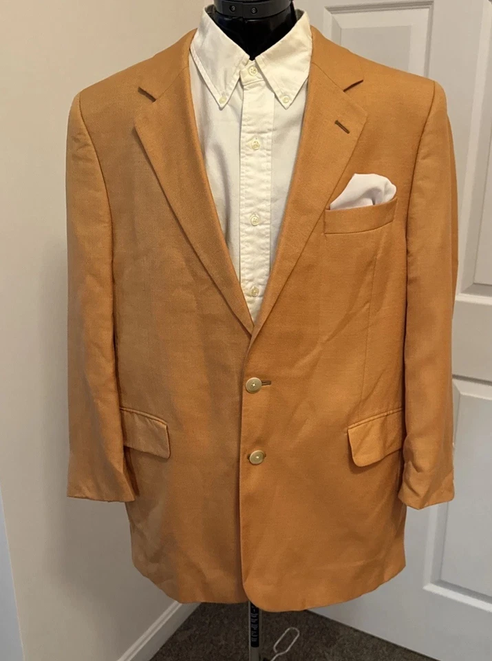 De Colección Guy La Ferrera Hombre Blazer 2 Botones Deportivo Abrigo Chaqueta Italia Salmón 46/2XL Foto 1 de 4