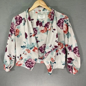 Iris Los Angeles Blazer-Jacke Blumenmuster vorne offen 3/4-Ärmel - M - Bild 1 von 9