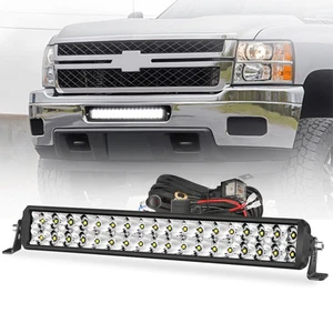 For 99-07 F250 F350 Super Duty Lower Grille 120W 22inch LED Light Bar Wiring Kit - Picture 1 of 12