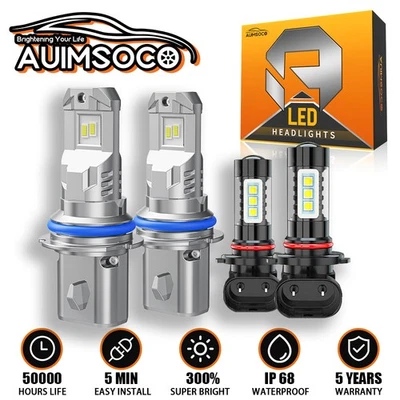 Faro bombillas LED + faros antiniebla blanco 6000K para Ford Crown Victoria 2002-2005 Foto 1 de 4