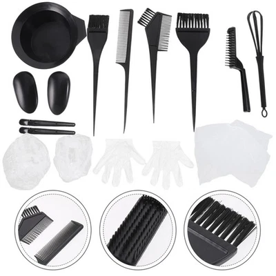  1 Set Haarfarben-Mischkit Haarfärbemittel-Kit Haarfärbemittel-Schalen Bürsten - Bild 1 von 4