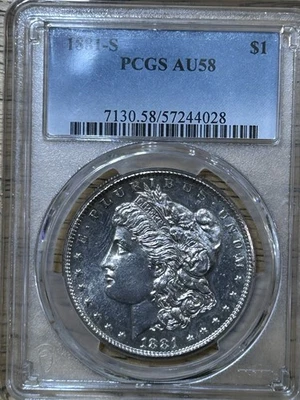 coins us 1881 S Morgan Dollar ￼ - Image 1 of 4
