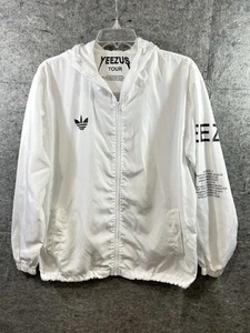Adidas x Kanye West Yeezus S Hoodie Jacket White Tour Windbreaker Streetwear - Picture 1 of 9