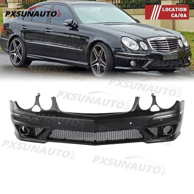 Front Bumper Cover W/ PDC Holes Fit For Mercedes Benz E Class W211 2007-09 - Image 1 of 4