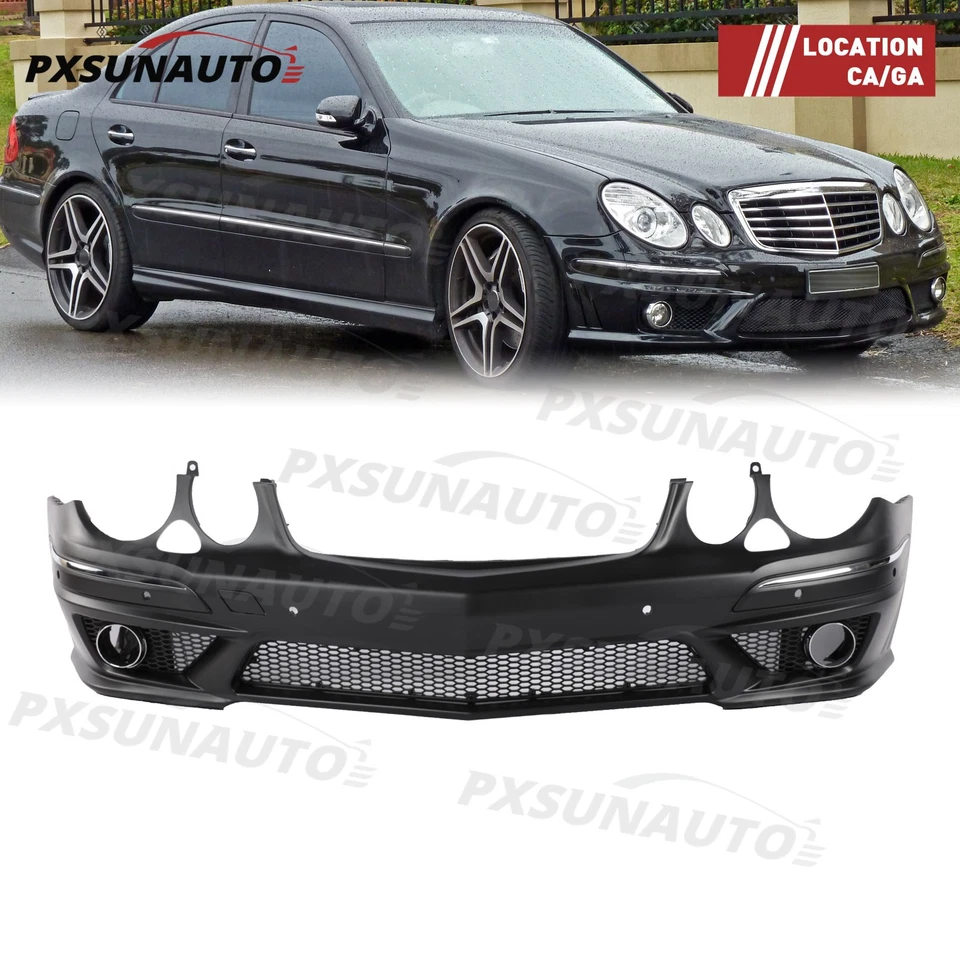 Front Bumper Cover W/ PDC Holes Fit For Mercedes Benz E Class W211 2007-09 Foto 1 de 4