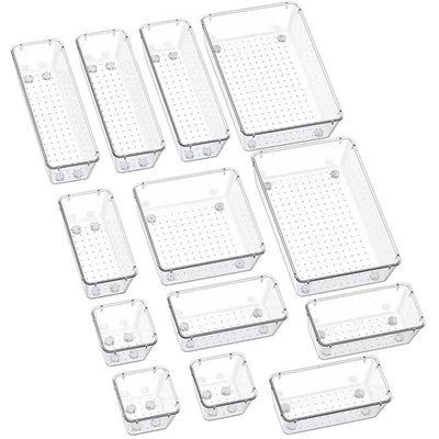 13-Piece Multi-Size Non-Slip Drawer Organizer Set for Kitchen, Office & Bathroom - Image 1 of 4