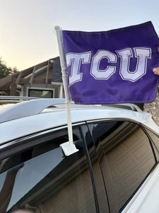 TCU Horned Frogs Car Flag - 20” - Excellent Condition. - Picture 1 of 2