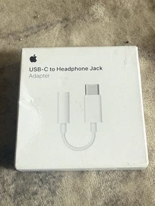 Genuine Apple USB-C to 3.5mm Headphone Jack Adapter (A2049) MW2Q3AM/A - Picture 1 of 3