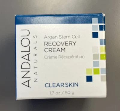 Andalou Naturals Argan Stem Cell Recovery Cream 1.7 Oz Clear Skin New In Box - Image 1 of 4