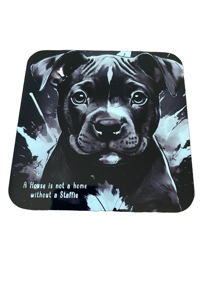 Staffie Coaster, Staffie Gifts, Staffordshire Bull Terrier, Coasters