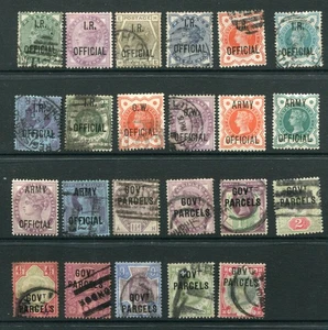GB QVB Old OFFICIAL M&U Lot to 1s 23 Stamps - Picture 1 of 2