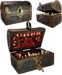 Mimic Dice Chest Storage Box | Free Lock & Key | Compatible with Dungeons & D... - Picture 1 of 7