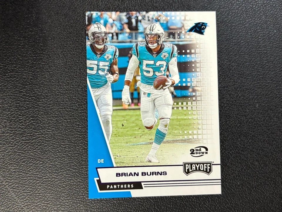 Brian Burns 2020 Playoff 2nd Down Purple Carolina Panthers 41/49 E27 - Image 1 of 1