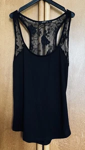 Bershka Vest Top With Lace Back Size M (10) - Picture 1 of 3