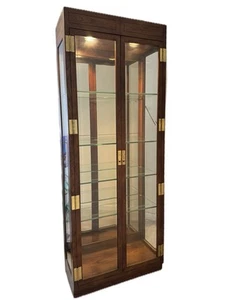 Vintage 1978 Real Wood China Cabinet - Picture 1 of 4