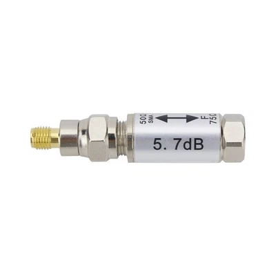 0-3GHz SMA Female to F Male Connector 50-75ohm Impedance Converter Radio parts - Image 1 of 4