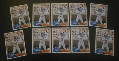 Set Builder Lot 10 1981 Topps Baseball John Stearns New York Mets #428 NM-MINT - Image 1 of 2