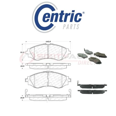 Centric Posi Quiet Disc Brake Pads w Shims for 2005-2008 Pontiac Wave 1.6L fd Foto 1 de 4
