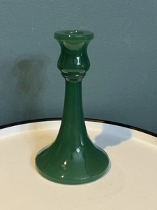 Candelabro NORTHWOOD # 719 caldo de almeja verde/verde jadeíta 7"" - Imagen 1 de 5