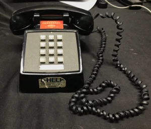 Vintage Western Electric Bell Systems 2500MM Black Push Button Desk Phone - Picture 1 of 10