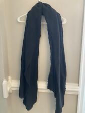 Old Navy Women's One Size 78"x29"Black Soft-Brushed Flannel Scarf NWT