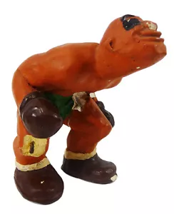 Vintage LAFEYETTE L. RITTGERS Crouched BOXER FIGURE (1942) Chalkware SPORTS - Picture 1 of 7