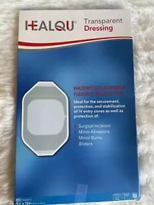 Bandage Healqu Transparent Dressing 8 X 12 In Exp 7/2026 Sealed Individually - Picture 1 of 6