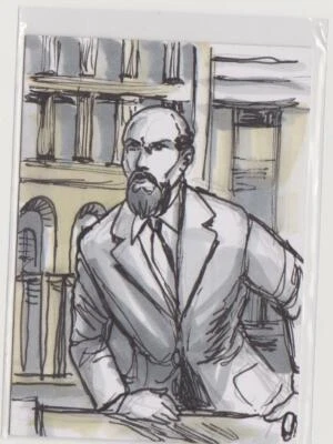 1914 WAR ILLUSTRATED TRADING CARDS SKETCH CARD SKETCHED BY DAN GORMAN OF LENIN - Image 1 of 2