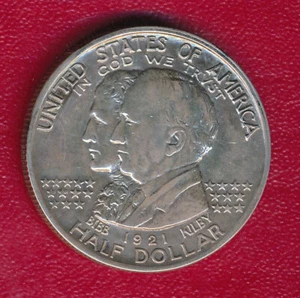 1921 ALABAMA COMMEMORATIVE SILVER HALF DOLLAR **LIGHTLY CIRCULATED** SHIPS FREE! - Picture 1 of 2