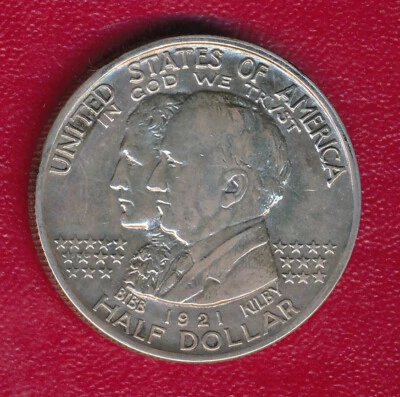 1921 ALABAMA COMMEMORATIVE SILVER HALF DOLLAR **LIGHTLY CIRCULATED** SHIPS FREE! - Image 1 of 2