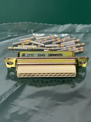 ITT CANNON DBMAM25S D SUB FEMALE CONNECTOR WITH CONTACTS - Image 1 of 2