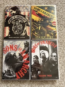 Sons of Anarchy: Season 1-4  LIKE NEW 12 DVD SET  FAST SHIPPING ! - Picture 1 of 2