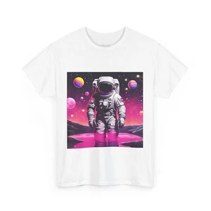 Astronaut Exploring Space Planet T Shirt - Picture 1 of 43