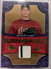 Andy Pettitte 2005 Upper Deck Sweet Spot Majestic Materials Gold /75 #MM-AP