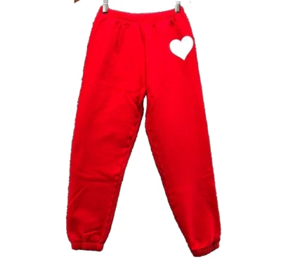 Katie J XOXO Sweatpants Girls XL Red Heart Comfort Lounge Activewear Workout - Image 1 of 4