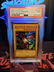 2004 Yu-Gi-Oh! Red-Eyes B. (Black) Dragon DB1-EN126 Super Rare PSA 9 MINT - Picture 1 of 2