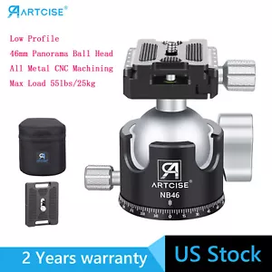 3-Way Geared Tripod Head 3 Axis Pan/Tilt Fluid Head with Arca Type QR Plate - Picture 1 of 10