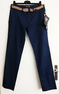 PANTALON BLEU MARINE. CHINO. BENDORFF. COTON. ELASTHANNE. TAILLE 46 #CKDB - Foto 1 di 9