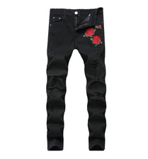 black ripped jeans mens size 38