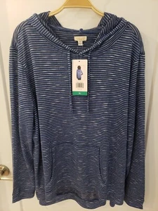 NWT Weatherproof Vintage womens size XL long sleeve pullover dress blue hoodie - Picture 1 of 10