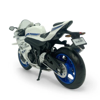 1:12 Suzuki GSX-R1000 Motorcycle Model Diecast Motorbike Toy Vehicle Boys White - Image 1 of 4